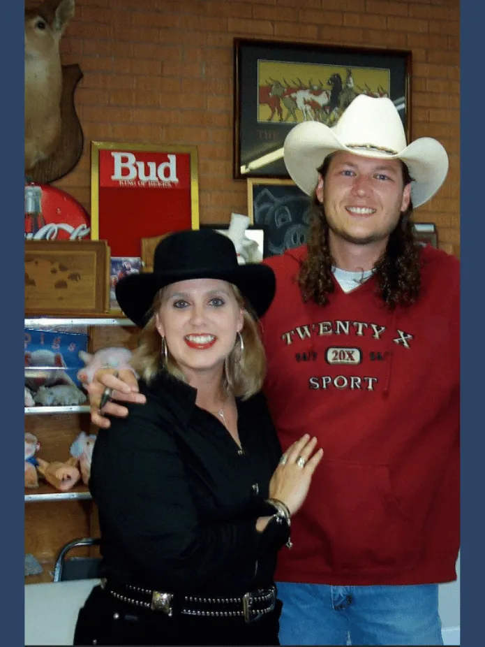 Sher with Country Music Artist and “The Voice” star Blake Shelton
